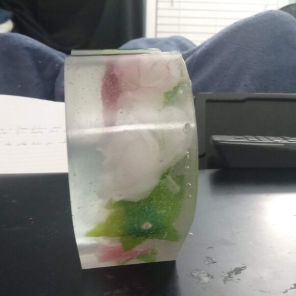 Handmade Rose Heart Sculpture - Picture 2 of 6